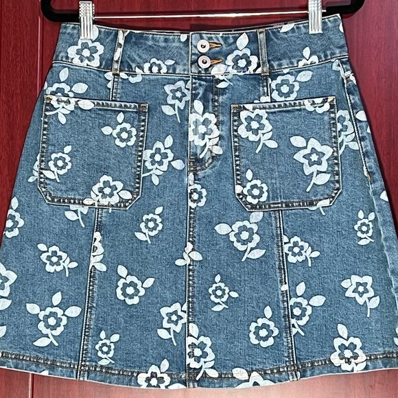 Begonia Jean Denim Skirt - Picture 1 of 7